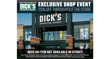 Dick's Sporting Goods - Fall Appreciation Weekend